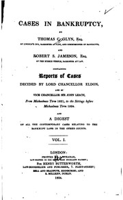 Cover of: Cases in Bankruptcy