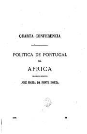 Cover of: Conferencias celebrados na Academia real das sciencias de Lisboa ácerca dos ...