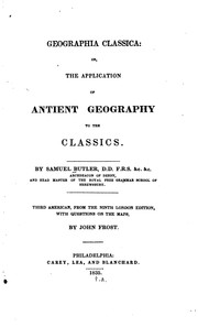 Cover of: Geographia Classica: Or, the Application of Antient Geography to the Classics