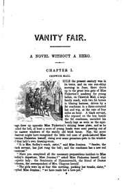 Cover of: Vanity Fair by William Makepeace Thackeray