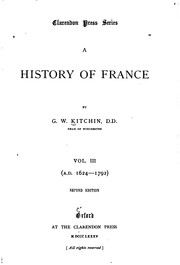 Cover of: A History of France