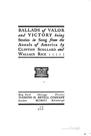 Cover of: Ballads of Valor and Victory: Being Stories in Song from the Annals of America