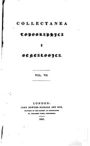 Cover of: Collectanea Topographica Et Genealogica by Frederic Madden , Bulkeley Bandinel 