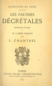 Les fausses décrétales by Joseph Chantrel