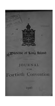 Cover of: Journal of the ... Annual Convention, Diocese of Long Island