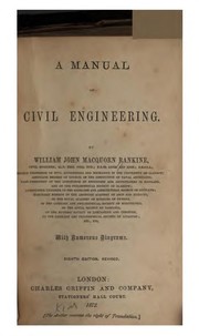 Cover of: A manual of civil engineering