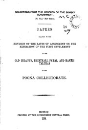 Cover of: Papers Relating to the Revision of the Rates of Assessment on the Expiration ...