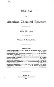 Cover of: Review of American Chemical Research by Massachusetts Institute of Technology