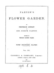 Cover of: Paxton's Flower Garden