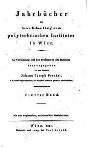 Cover of: Jahrbücher by Technische Hochschule Wien