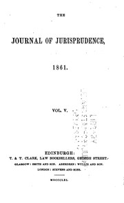 Cover of: The Journal of Jurisprudence