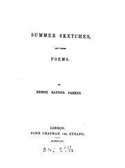 Cover of: Summer Sketches, and Other Poems | Bessie Rayner Belloc
