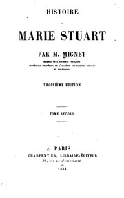 Cover of: Histoire de Marie Stuart