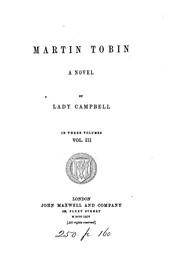 Cover of: Martin Tobin by Pamela Campbell