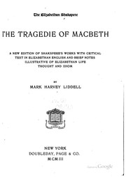 Cover of: The tragedie of Macbeth by William Shakespeare