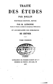 Cover of: Traité des études