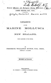 Cover of: Catalogue of the Marine Mollusca of New Zealand: With Diagnoses of the Species