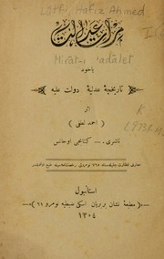 Front cover of Mirat-ı adalet by Ahmed Lütfü