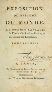 Cover of: Exposition du systême du monde by Pierre Simon marquis de Laplace