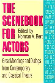 Cover of: The Scenebook for actors by edited by Norman A. Bert.