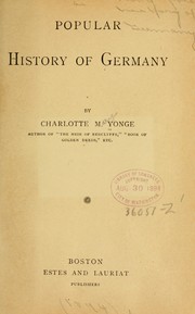 Cover of: Popular history of Germany
