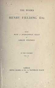 Cover of: Works by Henry Fielding