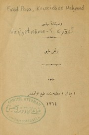 Cover of: Vaṣīyetnāme-'i siyāsī