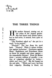 Cover of: The Three Things: The Forge in which the Soul of a Man was Tested