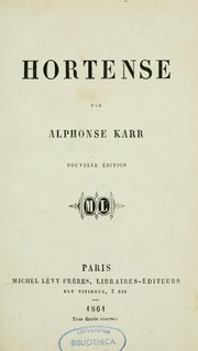 Cover of: Hortense