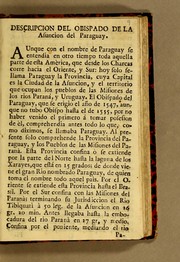 Cover of: El conocimiento de los tiempos, ephemeride del año de 1772, bisiesto: ... Va al fin la Descripcion del Obispado del Paraguay