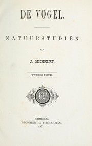 Cover of: De vogel by Jules Michelet