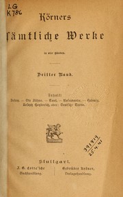 Cover of: Sämtliche Werke by Theodor Körner