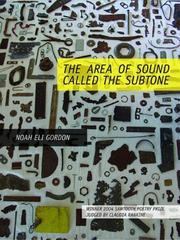 Cover of: The Area of Sound Called the Subtone