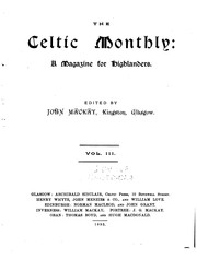 Cover of: The Celtic Monthly: A Magazine for Highlanders