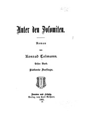 Cover of: Unter den Dolomiten: Roman