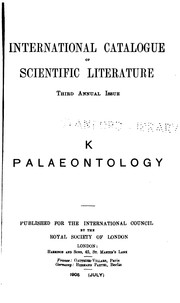 Cover of: International Catalogue of Scientific Literature by Royal Society (Great Britain), Royal Society (Great Britain)