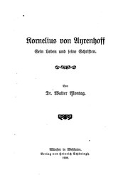 Cover of: Kornelius von Ayrenhoff by Walter Montag