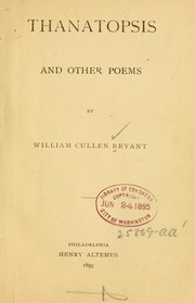 Cover of: Thanatopsis by William Cullen Bryant