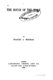Cover of: The house of the wolf by Stanley John Weyman