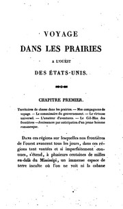 Cover of: Voyage dans les prairies à l'Ouest des États-Unis