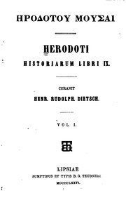 Cover of: Herodoti Historiarum libri IX by Herodotus, Rudolph Dietsch