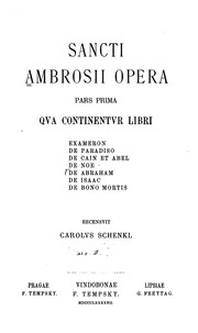 Cover of: Sancti Ambrosii Opera