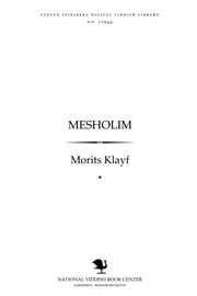 Mesholim by Morits Ḳlayf