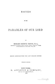 Cover of: Notes on the Parables of Our Lord by Richard Chenevix Trench, Richard Chenevix Trench