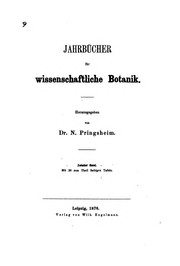 Cover of: Jahrbücher für wissenschaftliche Botanik by N. Pringsheim, W . Pfeffer, E . Strasburger, N. Pringsheim, W . Pfeffer, E . Strasburger