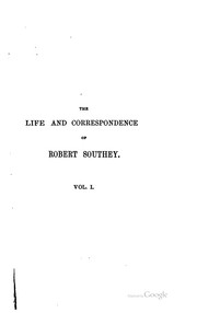 Cover of: The life and correspondence of Robert Southey. by Robert Southey