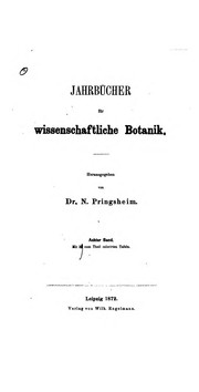 Cover of: Jahrbücher für wissenschaftliche Botanik