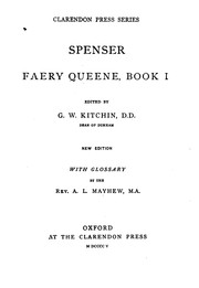 Cover of: Faery Queene, Book I by George William Kitchin, Edmund Spenser