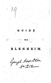 Cover of: New description of Blenheim [&c., by W.F. Mavor.].