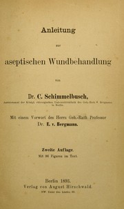 Cover of: Anleitung zur aseptischen Wundbehandlung